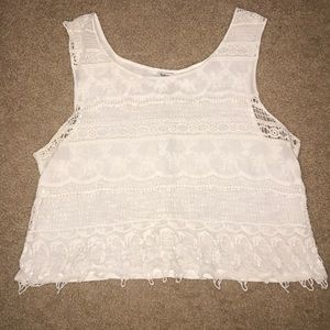 Lacey front cropped tank, Forever 21